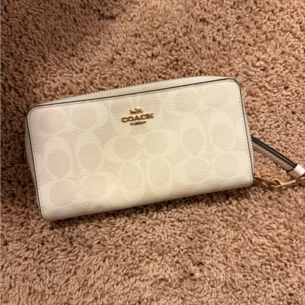 Coach Cream Signature Wallet